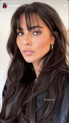 Brown Hair Inspo, Wispy Bangs, Penteado Cabelo Curto, Haircuts For Long Hair, Hair Inspiration Color, Hair Inspo Color