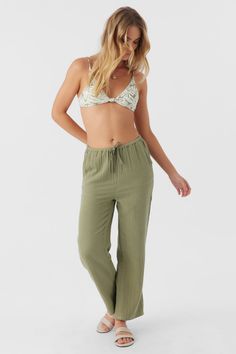 BRENDA CRINKLE DOUBLE GAUZE BEACH PANTS Woman Weaving, Beach Pants, Double Gauze, Wide Leg, Pants, Clothes, Trousers