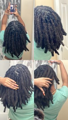 Locs With Big Parts, Large Locs Black Women, Thick Locs Styles, Medium Size Locs Black Women, Fluffy Locs