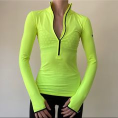 Nwot. Never Worn. Brand New. Volt Green. Style Tag Cut Out When Tried On But Main Tag Is Still On. Never Worn. Very Comfortable. Super Warm. Fleece Lined Shell. Sporty Yellow Long Sleeve Top, Sporty Long Sleeve Yellow Top, Yellow Long Sleeve Sporty Top, Nike Fitted Winter Tops, Fitted Nike Tops For Winter, Yellow Fitted Sportswear Top, Fitted Yellow Sportswear Top, Nike Stretch Winter Tops, Winter Nike Stretch Tops