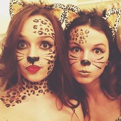 Feline Friends Group Costumes Ideas, Diy Teen Halloween Costumes, Faboolous Halloween, Holloween Costumes, Diy Halloween Costume Ideas, Meme Costume, Leopard Halloween, Fun Costumes