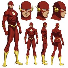 the flash character sheet from the animated tv series,'the flash'is shown in various