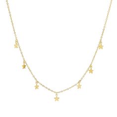 *Buy 2 items, Get 15% OFF your order. Coupon applied at checkout.* A gorgeous star choker made for layering with all your necklace favorites. This star choker includes seven dangled gold star charms. Perfect for any occasion and meant for everyday wear. - Adjustable chain 14 to 16 in. - Made in 18k gold plated or sterling silver - 2 Year warranty GIFT WRAP AVAILABLE TO PURCHASE: https://www.etsy.com/listing/902780367/gift-wrap-for-gift-jewelry-pouch-jewelry?ref=shop_home_active_1&pro=1 HOW T Dainty Adjustable Star Charm Necklace, Dainty Adjustable Star Charm Necklaces, Celestial Star Charm Necklace With Clavicle Chain, Adjustable Star-shaped Necklace With Delicate Chain, Dainty Star Charm Dangle Necklaces, Dainty Star Charm Dangle Necklace, Dainty Star Charm Choker Necklace, Dainty Choker Necklace With Star Charm, Star Charm Choker Necklace As Gift