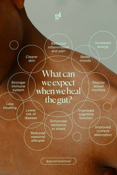 A healthy gut and, specifically, a balanced, diverse microbiome (gut bacteria) is fundamental to all aspects of health, including mental well-being and systemic inflammation.    No matter your symptoms, if your digestive system is not working well, you may suffer far-reaching consequences throughout your whole body. In fact, science has shown us that the trillions of bacteria in the gut could have profound effects on the brain and may be tied to a whole host of disorders.   #goodnesslover #gut Whole Body Wellness, Gut Health Infographic, Gut Microbiome Illustration, Gut Health Products, Holistic Health And Wellness, Gut Illustration, Gut Health Aesthetic, Gut Health Facts, Inflammation Symptoms