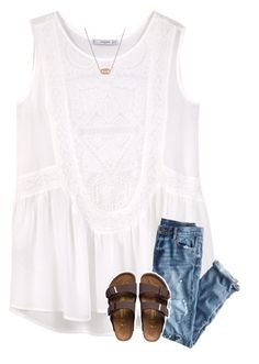 "{for some reason I have been obsessed with white}" by southerngirl03 ❤ liked on Polyvore featuring MANGO, J.Crew, Birkenstock and Kendra Scott Womens Fashion Casual Spring, Fashion Dresses Casual, Jack Rogers, Womens Fashion For Work, Spring Summer Outfits, Kendra Scott, Womens Fashion Casual, Women's Fashion Dresses, Spring Summer Fashion