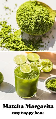 Matcha Margarita, Matcha Tiramisu, Pitcher Cocktails, Almond Flour Muffins, Orange Liquor, How To Make Matcha, Margarita Ingredients, Healthy Blueberry Muffins