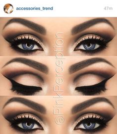 Credit: Accessories Trend Different Eyes, Eye Makeup Steps, Makeup Eye Looks, Smokey Eyes