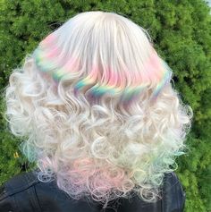 Unicorn Hairstyle, Trendy Balayage, Pastel Rainbow Hair, Balayage Hair Color Ideas, Balayage Hair Color, Trendy Hairstyle, Unicorn Hair, Pastel Hair, Hair Dye Colors