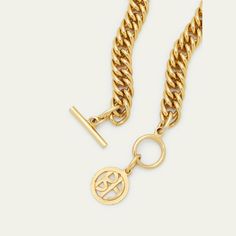 Ben-Amun necklace Approx. 17 inches 24-karat gold plated brass Professional cleaning recommended, spot clean, wipe clean Toggle clasp Made in USA