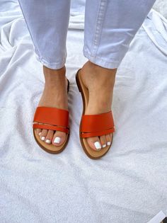 Women Leather Sandals, White Leather Sandals, Colored Sandals, Handmade Sandals, Beautiful Sandals, Slippers Women, Brown Leather Sandals, Wedding Sandals, Leather Slide Sandals