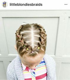 Girl Hairdos, Girly Hair, Toddler Hairstyles, Hair Due