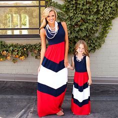 This is the perfect mommy and me maxi!  Match your little girl for your next special occasion.  Soft and breathable, these dresses are sure to impress!   **Sashes pictured on dresses are not included. Please check size chart for appropriate sizing. FINAL SALE Matching Mommy Daughter, Mommy Daughter Dresses, Mother Daughter Dresses Matching, Maxi Shift Dress, Mother Daughter Outfits, Mother Daughter Dress, Mommy And Me Dresses, Stripe Outfits, Girl Princess Dress