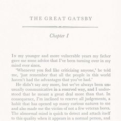 the great gatsby book page 1