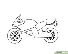 how to draw a motorcycle with pictures wikihow