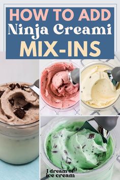 how to add ninja cream mix - ins