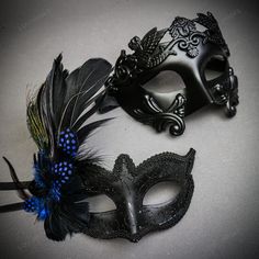 Step Into The Enchanting World Of Masquerade With Our Venetian Masquerade Couple Party Mask Set, Designed To Elevate Your Celebrations And Events To New Heights Of Elegance And Mystery. This Exquisite Set Includes Two Beautifully Crafted Masks, Each Exuding Its Own Unique Charm And Allure. With Intricate Details And A Perfect Blend Of Sophistication And Whimsy, These Masks Are Sure To Catch The Eye Of Everyone At The Masquerade Ball, Music Festival, Night Party, Or Halloween Costume Event. Desig Blue Masquerade Mask For Halloween, Blue Venetian Masks For Masquerade, Blue And Black Masquerade Mask, Black Mardi Gras Cosplay Masks, Blue Masquerade Mask For Carnival, Masquerade Mask Blue Silver, Masquerade Couple, Masquerade Aesthetic, Venetian Masquerade