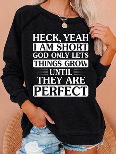 Casual Regular Fit Text Letters Hoodies&sweatshirts is fashionable and cheap, come to Lilicloth to find out about the Clothing Letter Sweatshirt, Fun Texts, Mom Sweatshirt, Round Neck Sweatshirts, I Think Of You, Fashion Games, Unisex Fashion, Mens Sweatshirts, Timeless Fashion