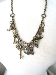 HIS AND HERS ATTIC STORE  OPEN WILL ADD ITEMS DAILY DESCRIPTION KIRKS FOLLY ANTIQUE BRASS KEY CHARM NECKLACE NECKLACE IS ANTIQUE BRASS IN COLOR IN COLOR ADJUSTS FROM 22-25" PLEASE LOOK AT PHOTOS FOR MORE DETAILS KF20 PLEASE CONTACT US WITH ANY ISSUES, WE WILL REPLY TO RESOVE ASAP INTERNATIONAL SHIPPING ALL INTERNATIONAL BUYERS MUST PAY SHIPPING FEES THROUGH THE GLOBAL SHIPPING PROGRAM, AND ANY CUSTOMS FEES THAT MAY APPLY. Key Charm Necklace, Lock Jewelry, Kirks Folly, Key Jewelry, Necklace Necklace, Cross Jewelry, Chest Tattoo, Tattoo Inspo, Fashion Jewelry Necklaces