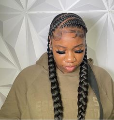 Cabello Afro Natural, Quick Braids, Two Braid Hairstyles, Sleek Ponytail Hairstyles, Feed In Braids Hairstyles, Box Braids Hairstyles For Black Women, Braided Cornrow Hairstyles, Quick Braided Hairstyles, Extensions Hair