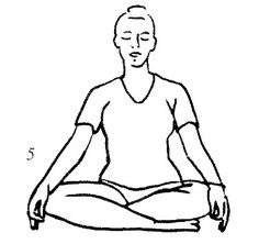 a man sitting in the lotus position with his eyes closed