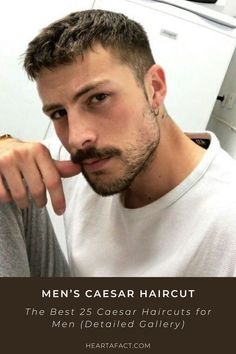 The Best 25 Caesar Haircuts for Men (Detailed Gallery) | Aesthetic & Best 25 Caesar Haircuts for Men Medium Crop Haircut Men, Long On The Top Short On The Sides Men, Messy Ivy League Haircut, Haircut For Men Short Fade, Short Haircut Men Wavy, Gentlemens Haircut Fade, Short Cropped Hair Men, Haircuts To Look Older, Mens Low Maintenance Haircuts