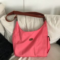 Worn A Few Times But In Great Condition. Only Thing Is The Corners Show Signs Of Wear Which Happens To Longchamp Very Quickly. Bought In Europe. Great Bag For School, Travels, Baby Bag Etc. Retails At $200. Longchamp Le Pliage Blush, Longchamp Crossbody, Bag For School, Bags Pink, Longchamp Bags, Longchamp Le Pliage, Baby Bag, Pink Bag, Crossbody Bags