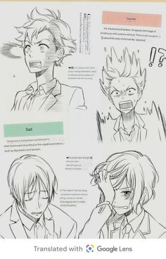 an anime storyboard with some characters in it