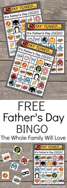 free father's day printable game with the whole family will love