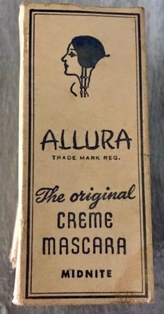 Allura Creme Mascara Nostalgic Images, Packaging Design, Pin Up, Novelty Sign, Book Cover