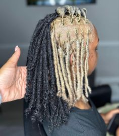 Faux Locs Blonde, Locs Blonde, Silk Press Hair, Locs Styles, Cute Dreads, Beautiful Energy