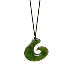 We offer FREE WORLDWIDE SHIPPING and dispatch all orders within 1-2 business days. Our Jade Koru Necklace is crafted from a bright green Canadian Nephrite Jade stone. The carving is symbolic of nature and represents the unfurling frond of the fern - symbolic of hope, growth and new beginnings. Jade is a gemstone that is thought to bring healing and prosperity and has been treasured around the world for millions of years for its beauty - we hope wearing jade brings you this positive energy! Stone Unique Green Carved Necklace, Adjustable Green Carved Necklace, Adjustable Green Carved Necklaces, Nature-inspired Green Jade Necklaces, Green Carved Round Pendant Jewelry, Nephrite Jade, Jade Stone, Raw Stone, Bright Green