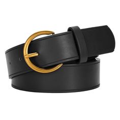 PRICES MAY VARY. Premium Material --- This leather belts for women is made of high-quality faux leather, which is soft and smooth, providing a comfortable and natural wearing experience. The belt for women buckle is made of high-grade alloy with multiple electroplating processes and meticulous polishing, making the retro gold buckle surface smooth, bright, and resistant to wear and scratches. Fashionably Versatile --- This ladies belt comes in three classic colors: black, brown, and coffee, allo Black Belt Women, Black Pants Brown Belt, Leather Belts For Women, Ladies Belt, Womens Belts, Belt For Jeans, Womens Belt, Belt For Women, Branded Belts