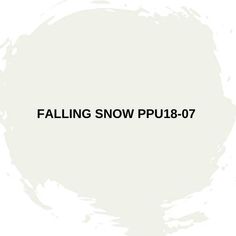 the words falling snow pulb 007 in black and white on a white background