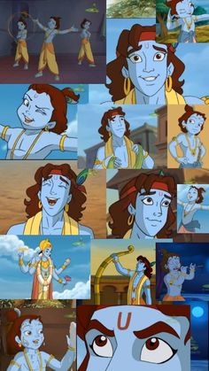 many different pictures of avatars from the animated cartoon series, prince and princesses