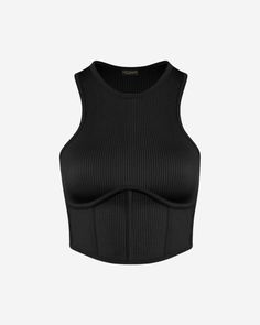 Ribbed Crop Top, Ribbed Texture, Feeling Great, Piping, Looks Great, Tights, Crop Top, Crop Tops, Texture