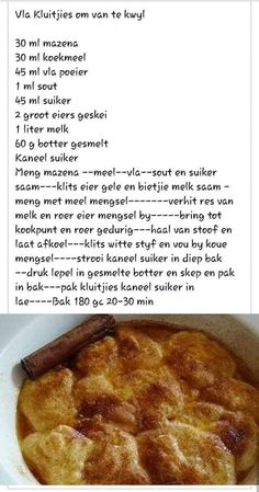 the recipe is shown in two different languages