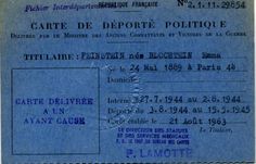 a blue ticket with the words carte de depote politole on it