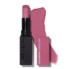 Revolutionary, no-transfer formula delivers vivid matte color and total comfort. Every time you put it on, the built-in primer goes to work to extend wear and prevent transfer for a long-lasting, smudge-proof finish that goes strong for up to 8 hours. Infused with antioxidant Vitamin E to help condition, protect and nourish your lips. Color like you own it with 18 shades as smooth as suede. Fill in lips with ColorStay Suede Ink Lipstick™ using the bullet’s flat base for easy application. Begin a Revlon Colorstay Suede Ink, Best Long Lasting Lipstick, Shimmer Lipstick, Revlon Lipstick, Revlon Super Lustrous Lipstick, Revlon Super Lustrous, Lips Shades, Revlon Colorstay, Long Lasting Lipstick