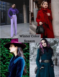 Winter Color Wardrobe, True Winter Aesthetic, Deep Winter Outfits For Summer, Cool Winter Outfits Palette, Dark Winter Color Palette Outfits, Deep Winter Summer Outfits, Deep Winter Style, True Winter Color Palette Outfits, Winter Color Palette Clothes