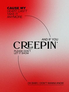 a red and white poster with the words crepin on it