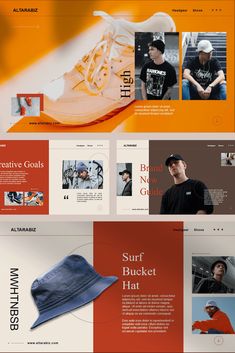 the website is designed to look like it has different colors and shapes, but also features an orange background