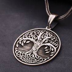 "TREE OF LIFE  JEWELRY IN STERLING SILVER, TREE OF LIFE NECKLACE WITH FOXTAIL CHAIN, MEDITATION NECKLACE, GIFT FOR YOGER, PROTECTION JEWELRY, CHRISTMAS GIFT FOR MOM, GOLD PLATED ON SILVER, GIFT FOR HER, SILVER, GOLD, PENDANT, SACRED GEOMETRY, JEWELRY, ORNAMENTS, CELESTIAL JEWELRY, MANDALA Minimalist Handmade Pendant, Custom Mothers Day Gift, Birthday Jewelry, Birthday Gift, Valentines Day Gift, Christmas Gift, Handmade Wedding Jewelry, Bridal Party Gift, New Mum Gift, Necklace For Wife ,Unique Drop Pendant, Bridesmaids Necklace, Grandma Necklace, Womens Necklace, Gift for Her, Gift for Mom * Material: High Quality Solid 925 Sterling Silver. * Finish: Sterling Silver Plated (Rhodium Plated) ∙ 14K Gold Plated∙ Rose Gold Plated. * All our jewelry is custom made by hand with care in our worksh Symbolic Silver Tree Of Life Jewelry, Symbolic Tree Of Life Round Pendant Jewelry, Tree Of Life Round Pendant Necklace, Tree Of Life Necklace Silver, Handmade Wedding Jewellery, Grandma Necklace, Nature-inspired Tree Of Life Pendant Necklace, Tree Of Life Jewelry, Tree Of Life Necklace