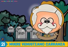 there is an image of a cartoon character in front of tombstones with the caption, here ventust and carabaza