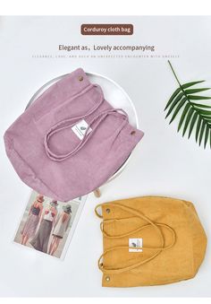 This minimalistic Corduroy Shoulder Bag is the latest trend for women and young adults. It is fashionable and yet casual for a simplistic look. The bag is very versatile. It can be used as a tote, handbag, or shoulder bag. The Corduroy bag has multiple colors to choose from, which makes it very easy to match your outfit. It is made with corduroy fabrics and soft polyester lining for a durable long lasting use. The bag has one main compartment and two internal open slot pockets. It is perfect to Corduroy Bag, Bags Casual, Canvas Shopping Bag, Reusable Shopping Bags, Casual Tote, Types Of Bag, Shoulder Tote, Weekender Bag, Casual Bags