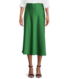 Antonio Melani Blakely Coordinating Satin Skirt | Dillard's Corporate Attire, Career Woman, Antonio Melani, Satin Skirt, Dillard's, Modern Woman, Midi Length, Latest Trends, A Line