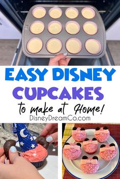 easy disney cupcakes recipe for kids to make