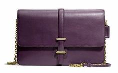 Great Shopping NWT COACH LEGACY LEATHER SLIM CLUTCH BRASS BLACK VIOLET F50509, Womens Bags Handbags Elegant Purple Clutch For Everyday Use, Classic Coach Clutch For Formal Occasions, Elegant Architecture, Coach Legacy, Purple Bag, Branding Coach, Women's Bags, Chain Strap, Messenger Bag