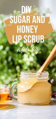 Diy Lip Scrub, Lip Scrub Homemade, Bath & Body Works, Honey Diy, Lip Scrub Diy