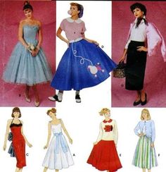 Grease movie musical costumes 1950s Poodle Skirt, Grease Is The Word, Couple Halloween Costumes For Adults, Patterns Dress