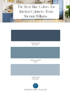 the best blue colors for kitchen cabinets from sherylin williams